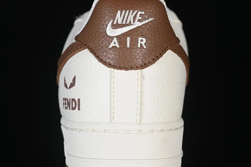 All categories Nk Air Force 1 Air Force series Nk Air Force 1 Low Air Force low top Nike Air Force 1'07 Low Fendi co-branded retro white and brown Air Force 1 low top casual sneakers XY9025-017
